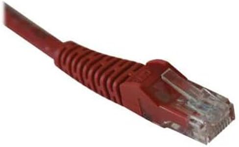 Eaton Tripp Lite N001-005-RD Cat5e Ethernet Cable 5 ft (1.52 m) Red, 350 MHz 1 Gbps RJ45 M/M Snagless Molded UTP Patch Cord PoE Network LAN Cloud Care Pre-Configured Bundle Eligible (50 Pack) in Saudi Arabia