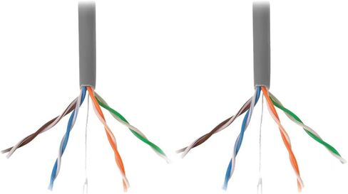 Tripp Lite Eaton Series N022-01K-GY-GY CAT5E 1000 FT كابل إيثرنت بالجملة ، CORE الصلبة 24 AWG UTP 350 MHz ، PVC الرمادي ، TAA متوافق ، حزمة Cloud Care مسبقًا مؤهلة (حزمة واحدة) in Saudi Arabia