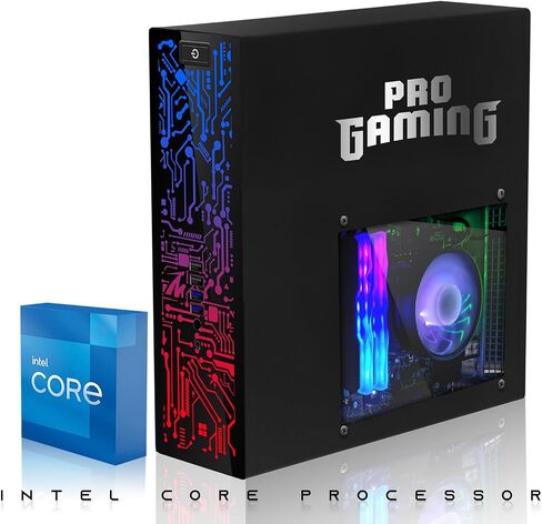 HP Desktop Computer PC - Intel Core I5 ​​، RAM ARGB 16GB ، 1 تيرابايت SSD ، شاشة منحنية 27 بوصة ، GT 1030 Graphics ، لوحة مفاتيح RGB مع مفتاح COPILOT AI ، الماوس و RGB ، Windows 11 (متجدد) in Kuwait