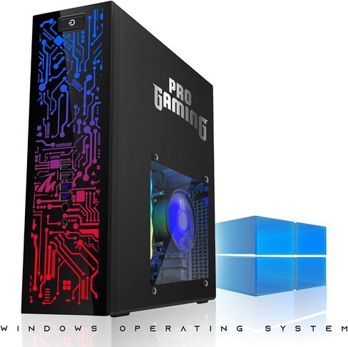 HP Desktop Computer PC - Intel Core I5 ​​، RAM ARGB 16GB ، 1 تيرابايت SSD ، شاشة منحنية 27 بوصة ، GT 1030 Graphics ، لوحة مفاتيح RGB مع مفتاح COPILOT AI ، الماوس و RGB ، Windows 11 (متجدد) in Kuwait