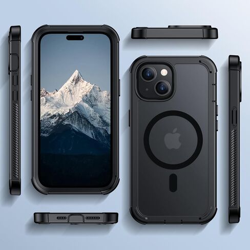 Red2Fire Magnetic for iPhone 15 Case ، [متوافق مع Magsafe] [حماية إسقاط الصف العسكري] [مقاومة الصدمات الشاقة] حالة هاتف غير لامع غير لامع ل iPhone 15 6.1 "-1 in Kuwait
