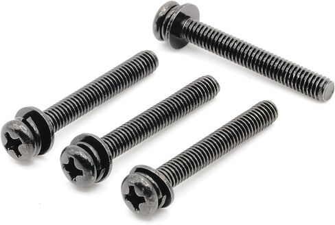 ReplacementScrews Stand Screws Compatible with LG OLED48B4PUA - 48 Inch B4 Series 2024 4K Smart TV - Complete Feet/Legs Screw Set (Pack of 4) in Saudi Arabia