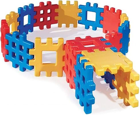 Little Tikes Big Waffle Block Set - 18 pieces, Blue/Red/Yellow in Saudi Arabia