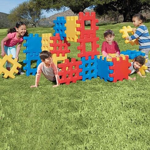 Little Tikes Big Waffle Block Set - 18 pieces, Blue/Red/Yellow in Saudi Arabia