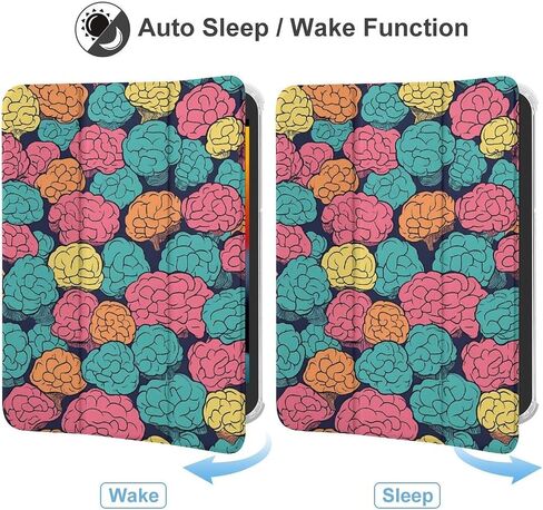 Brains Colorful Pattern Case with Pen Holder Slim Lightweight Trifold Stand Compatible with iPad mini 4/5/6 Mini6（8.3in） in Saudi Arabia
