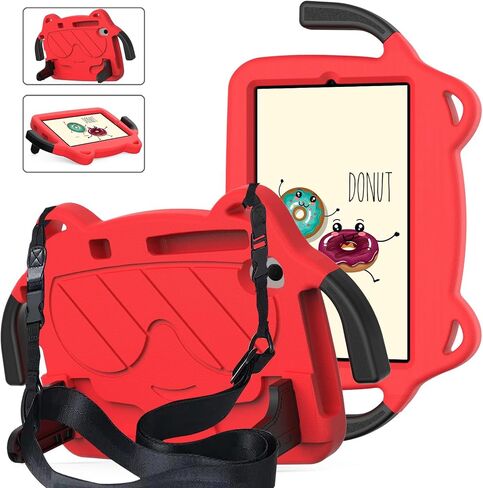 Travel Tablet Case Kids Compatible with Samsung Galaxy Tab A 8.4 (2020) Case SM-T307U Durable Shockproof Holder Stand Protective Case Lightweight EVA Case Tablet Protection(Rosso) in Saudi Arabia