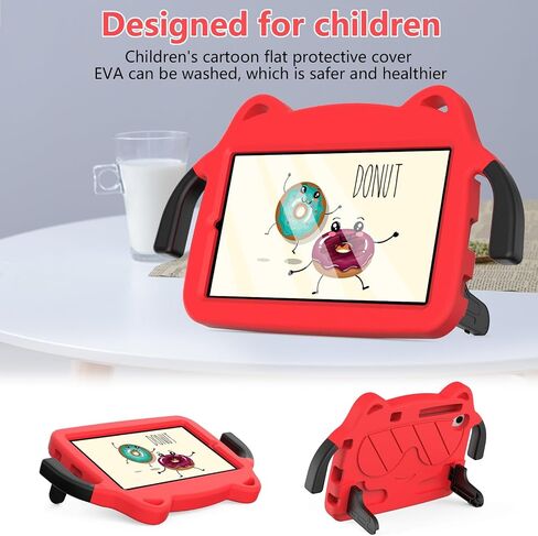 Travel Tablet Case Kids Compatible with Samsung Galaxy Tab A 8.4 (2020) Case SM-T307U Durable Shockproof Holder Stand Protective Case Lightweight EVA Case Tablet Protection(Rosso) in Saudi Arabia