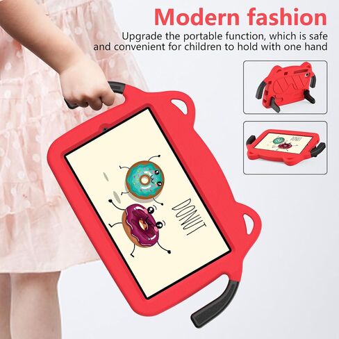 Travel Tablet Case Kids Compatible with Samsung Galaxy Tab A 8.4 (2020) Case SM-T307U Durable Shockproof Holder Stand Protective Case Lightweight EVA Case Tablet Protection(Rosso) in Saudi Arabia