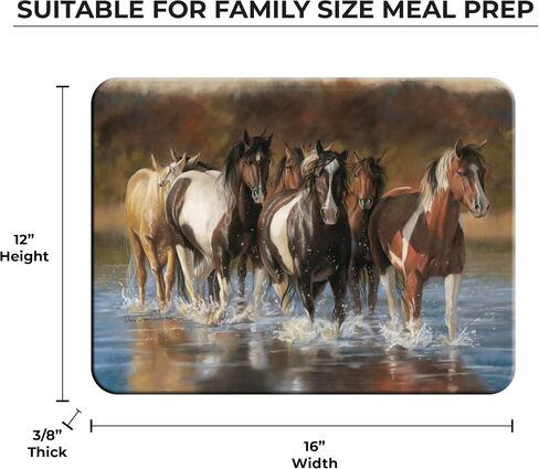 Rivers Edge Products Tempered Glass Cutting Board, 12 by 16 Inches, Redfish and Sea Trout in Kuwait