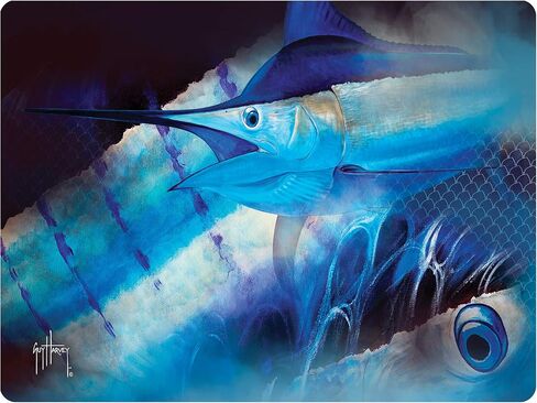 Rivers Edge Products Tempered Glass Cutting Board, 12 by 16 Inches, Redfish and Sea Trout in Kuwait
