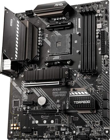 MSI MAG B550 Torpedo Gaming Mameing (AMD AM4 ، DDR4 ، PCIE 4.0 ، SATA 6GB/S ، DUAL M.2 ، USB 3.2 GEN 2 ، HDMI/DP ، ATX ، AMD RYZEN 5000 Series معالجات) (متجددة) in Kuwait