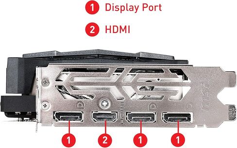 MSI Gaming Geforce RTX 2060 Super 8GB GDRR6 256 بت HDMI/DP G-Sync Turing Architecture بطاقة رسومات فيركلوكيل (RTX 2060 Super Gaming X) in Saudi Arabia