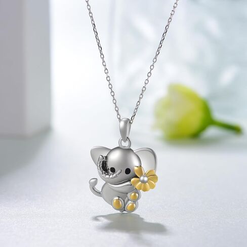 SCZKLAQ Corgi Necklace 925 Sterling Silver Dog Necklace Cute Puppy Dog Corgi Jewelry Gifts for Women Girls Corgi Gifts for Corgi Lovers in Kuwait