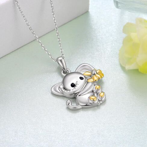 SCZKLAQ Corgi Necklace 925 Sterling Silver Dog Necklace Cute Puppy Dog Corgi Jewelry Gifts for Women Girls Corgi Gifts for Corgi Lovers in Kuwait