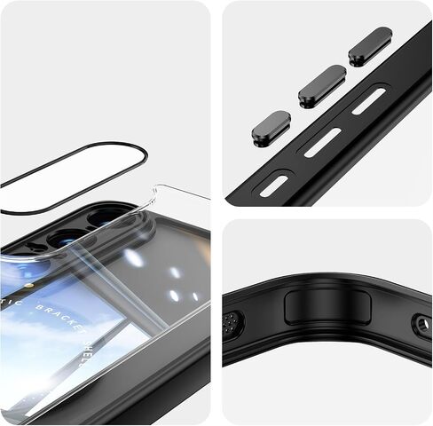 حالة Quietip متوافقة مع Sony Xperia 1 VII ، متوافق مع Magsafe مع 360 حلقة مغناطيسية قابلة للدوار واقف واضحة ، أسود in Kuwait