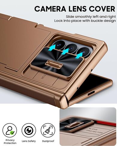 Vizvera for Samsung Galaxy Z Fold 7 Case Rfid Wallet مع حامل البطاقات [غطاء المفصلات] in Kuwait