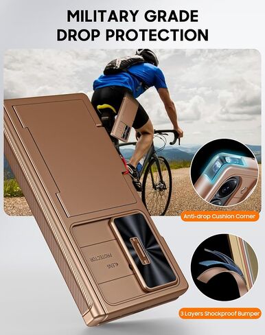 Vizvera for Samsung Galaxy Z Fold 7 Case Rfid Wallet مع حامل البطاقات [غطاء المفصلات] in Kuwait