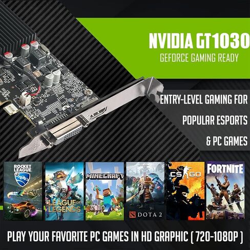 Dell Desktop PC Gaming Bundle-Intel Core I7 ، RAM 16GB ، 512 جيجا بايت SSD ، GT 1030 ، لوحة مفاتيح RGB مع مفتاح COPILOT الذي تم تمكينه من AI ، الماوس ، سماعة الرأس RGB ، كاميرا الويب ، WI-FI ، Windows 11 Pro (متجدد) in Kuwait