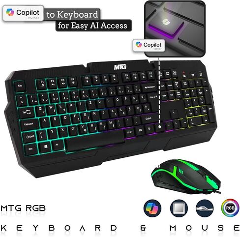 Dell Desktop PC Gaming Bundle-Intel Core I7 ، RAM 16GB ، 512 جيجا بايت SSD ، GT 1030 ، لوحة مفاتيح RGB مع مفتاح COPILOT الذي تم تمكينه من AI ، الماوس ، سماعة الرأس RGB ، كاميرا الويب ، WI-FI ، Windows 11 Pro (متجدد) in Kuwait