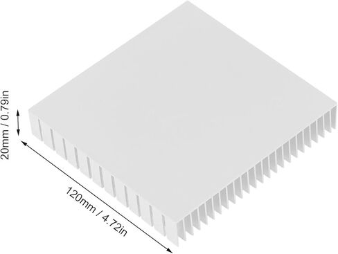 Aluminum Heatsink Cooler Module Heat Radiator Laptop CPU PCB Memory Cooling Fin Radiation Dissipate (White) in Saudi Arabia