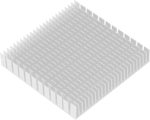 Aluminum Heatsink Cooler Module Heat Radiator Laptop CPU PCB Memory Cooling Fin Radiation Dissipate (White) in Saudi Arabia