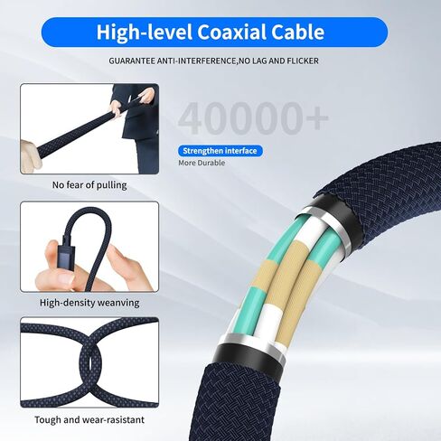 140W USB-C to Magnetic 3 Cable (6.6ft), Fast Charging for MacBook Air (15''/13'' M4 2025, M3 2024, M2 2023, M2 2022), Pro (16"/14" 2024/2023/2021)– Blue in Kuwait
