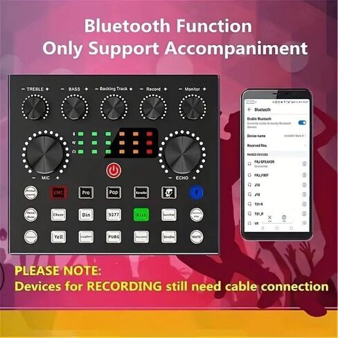 Portable USB External Sound Card Live Broadcast Sound Card Audio Card Parts in Saudi Arabia