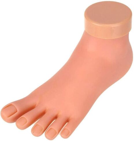 AORAEM Practice Fake Foot Flexible Movable Soft Silicone Fake Foot Tool for Nails Training Display in Kuwait
