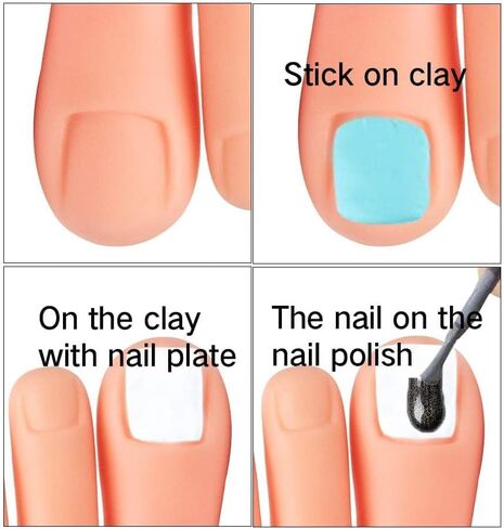 AORAEM Practice Fake Foot Flexible Movable Soft Silicone Fake Foot Tool for Nails Training Display in Kuwait