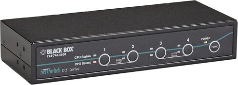 Black Box Servswitch DT DVI 4-Port مع لوحة مفاتيح/الماوس USB المحاكاة in Kuwait
