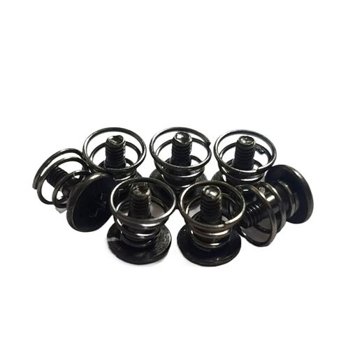 10pcs M2 Black Springs Graphics Card Screw for CPU Mainboard Radiator Fixing Bolts DIY Step Video Display Screws(M2 x 6.6) in Kuwait