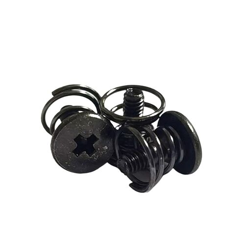 10pcs M2 Black Springs Graphics Card Screw for CPU Mainboard Radiator Fixing Bolts DIY Step Video Display Screws(M2 x 6.6) in Kuwait