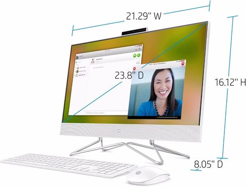HP All-in-One Business All-In-One Desktop 2023 23.8 "FHD 1920x1080 Touchcreen ، Intel Core I3-1115G4 2-Core Intel UHD Graphics ، 8GB DDR4 512GB SSD Wi-Fi Bluetooth 5 Windows 11 Pro HDMI V1.4 RJ-45 in Saudi Arabia
