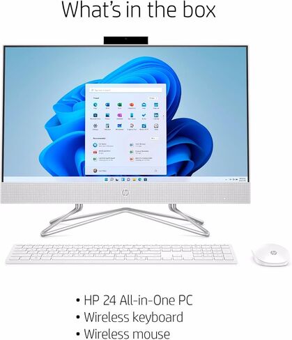 HP All-in-One Business All-In-One Desktop 2023 23.8 "FHD 1920x1080 Touchcreen ، Intel Core I3-1115G4 2-Core Intel UHD Graphics ، 8GB DDR4 512GB SSD Wi-Fi Bluetooth 5 Windows 11 Pro HDMI V1.4 RJ-45 in Saudi Arabia