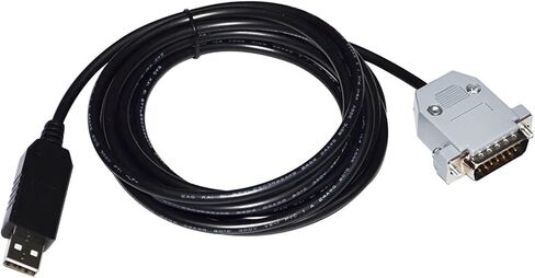 FT232RL USB to D-SUB 15 PIN DB15 Male RS232 Converter Serial Communication Cable for Drivers and Controllers(3metres) in Kuwait