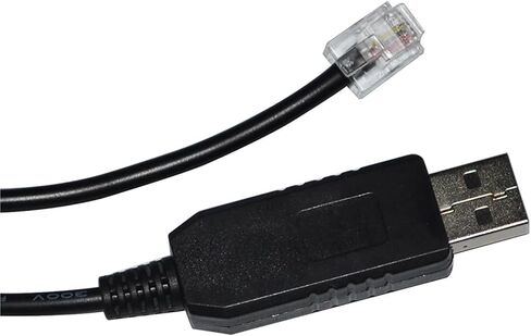FT232RL USB to J5 A 6-PIN RJ-12 RJ-11 Connector RS232 Serial Communication Cable for S200 CAN Base Unit AC DC Drive(3metres,PL2303GT Chip) in Kuwait