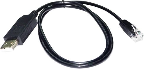FT232RL ChIP USB إلى RJ12 RJ11 6P4C RS232 كابل تصحيح الاتصالات التسلسلية لوحدة التحكم الرقمية لسلسلة DPG إلى الكمبيوتر (3.6M ، DB9-RJ11 (NO ChIP)) in Kuwait