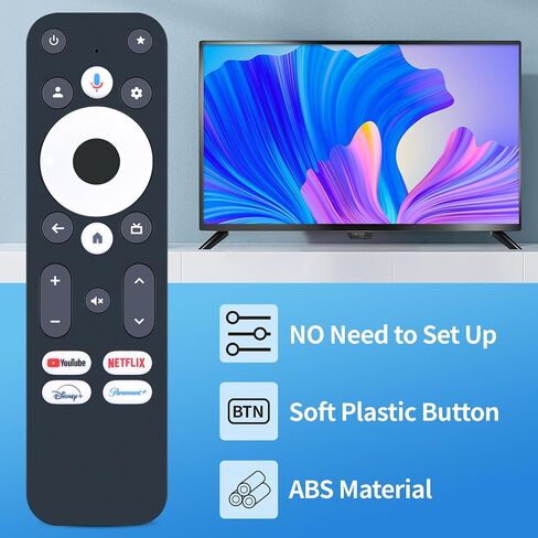 PZL استبدال التحكم عن بُعد التحكم عن بُعد متوافق مع جهاز البث في Google TV 4K Pro in Saudi Arabia
