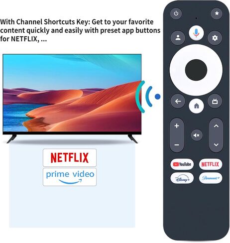 PZL استبدال التحكم عن بُعد التحكم عن بُعد متوافق مع جهاز البث في Google TV 4K Pro in Saudi Arabia