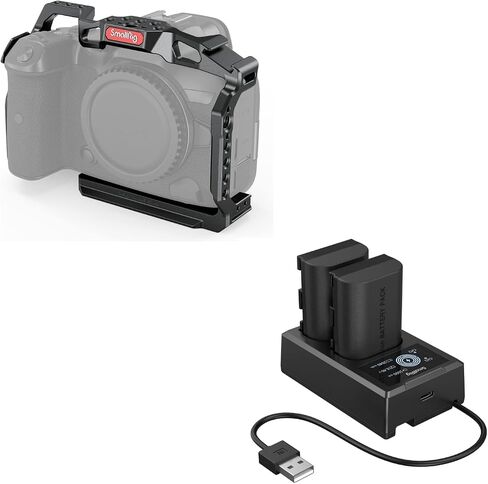 SmallRig R5 / R5 C / R6 Cage and Camera Battery Charger Set for Canon in Saudi Arabia