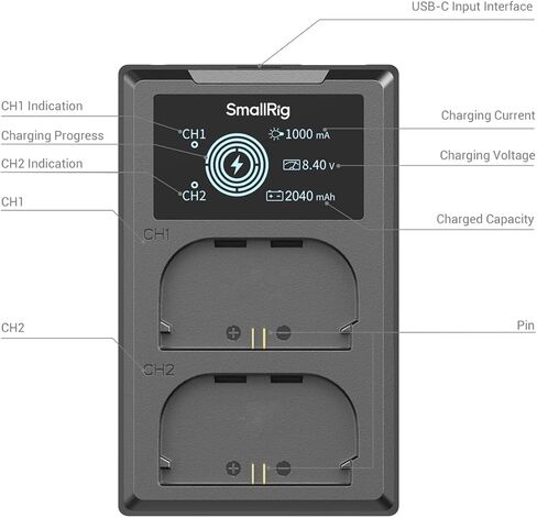 SmallRig R5 / R5 C / R6 Cage and Camera Battery Charger Set for Canon in Saudi Arabia