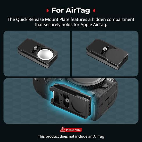 قفص صغير لـ Canon R5 R6 R5 C + لوحة التثبيت لـ Airtag in Saudi Arabia
