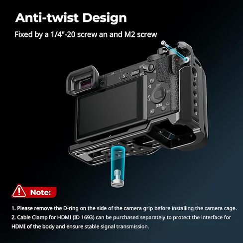 قفص مع حذاء السيليكون والأحذية الباردة لـ Sony A6100 ، A6300 ، A6400-3164 in Saudi Arabia