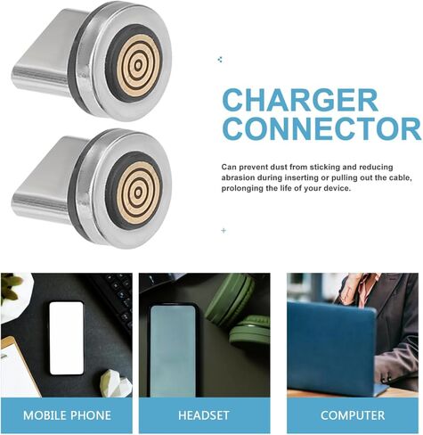 16pcs USB C موصل محول TIP رأس الشحن القابل للدوار لأجهزة -C الأجهزة الغبار والموصلات كابل دبوس متوافق in Kuwait