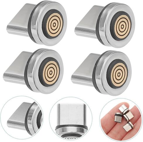 16pcs USB C موصل محول TIP رأس الشحن القابل للدوار لأجهزة -C الأجهزة الغبار والموصلات كابل دبوس متوافق in Kuwait