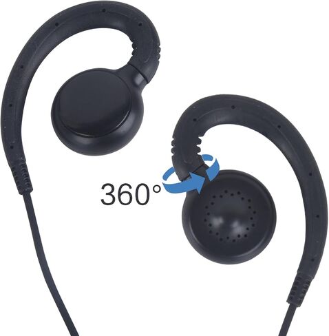 Wodasen clp1010e سماعة الأذن clp1080e أذن c-swivel قطعة أذن الراديو سماعة سماعات محددة مع PTT MIC متوافقة مع Motorola CLP 1010E CLP1040E CLP 1080E CLP1083E CLP446E CLPE446 in Kuwait