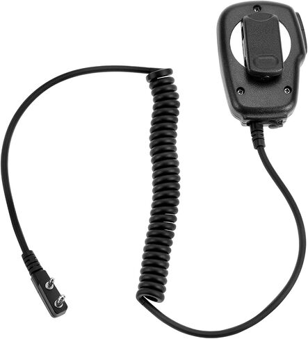 QWORK Handheld Speaker Mic for Two Way Radio, 2 Pack Shoulder Speaker Mic of Walkie Talkies with 2-Pin K-Type Connector in Saudi Arabia