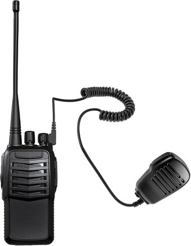 QWORK Handheld Speaker Mic for Two Way Radio, 2 Pack Shoulder Speaker Mic of Walkie Talkies with 2-Pin K-Type Connector in Saudi Arabia