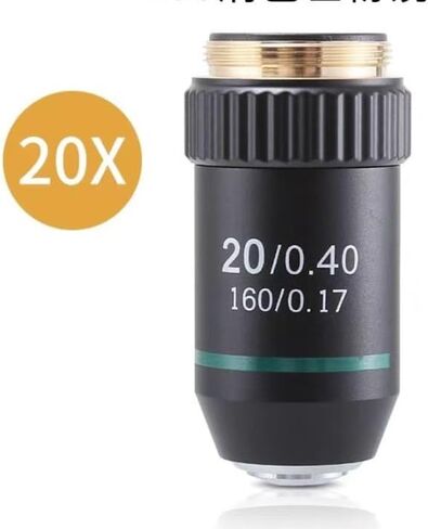 195 عدسة موضوعية مجهر أسود - 4x ، 10x ، 20x ، 40x ، 60x ، 100x rms 20.2mm متوافقة مع المجاهر القياسية (40x) in Kuwait