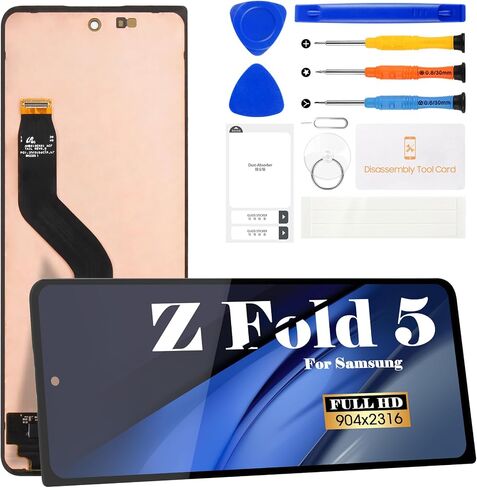 Original for Samsung Z Fold 5 5G Screen Replacement for Samsung Galaxy Fold 5 5G SM-F946U F946B F946W F946A Digitizer Touch Screen Display Assembly Repair Kits(Black) in Saudi Arabia